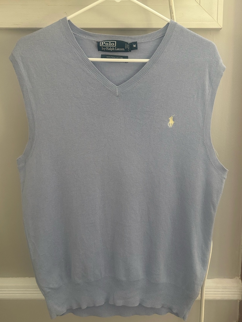 Polo Ralph Lauren Light Blue V-Neck Sweater Vest